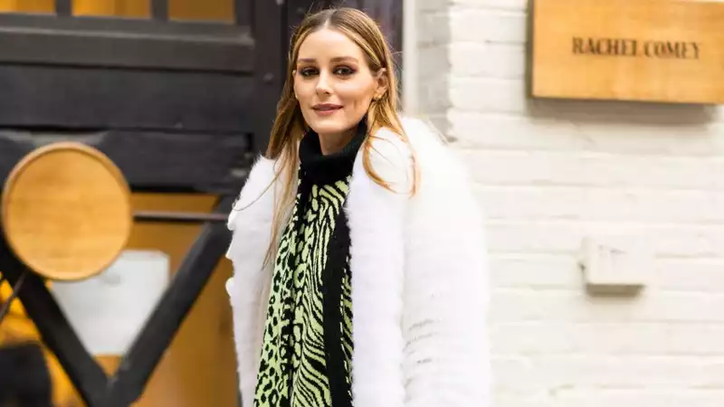 Olivia Palermo's shaggy coat and matching bag are winter OOTD perfection