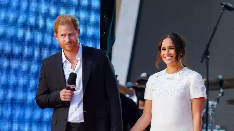 Princess Diana is also "overjoyed" with Prince Harry and Meghan Markle's new life, experts say.