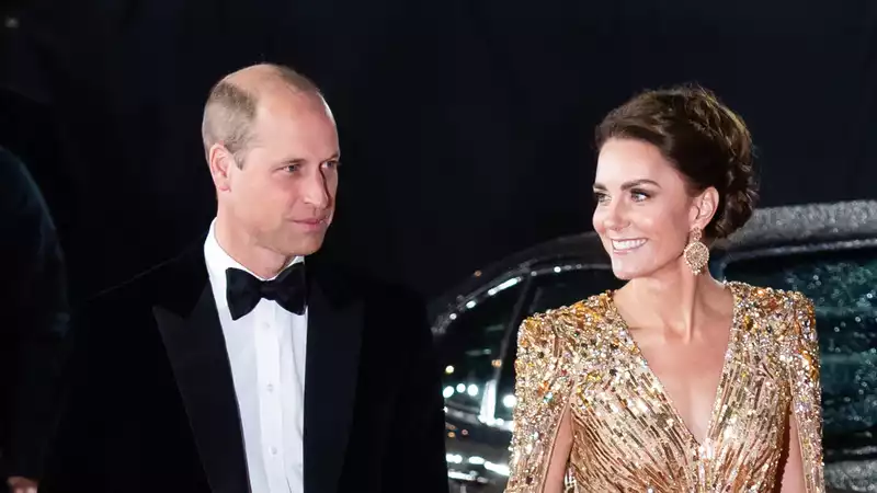 Prince William and Kate Middleton attend "No Time to Die" premiere