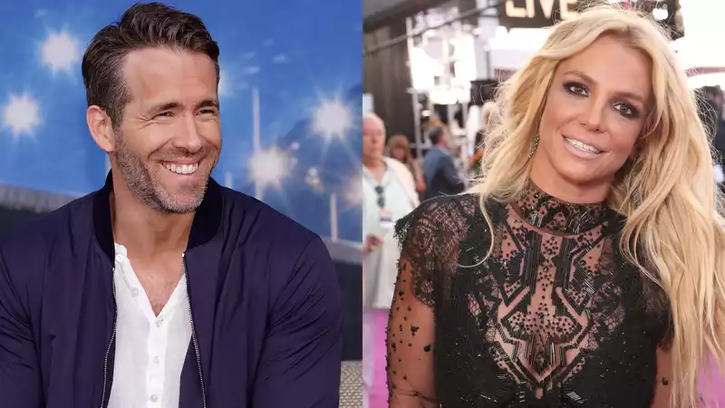 Ryan Reynolds supports Britney Spears with "Free Guy" poster on Instagram