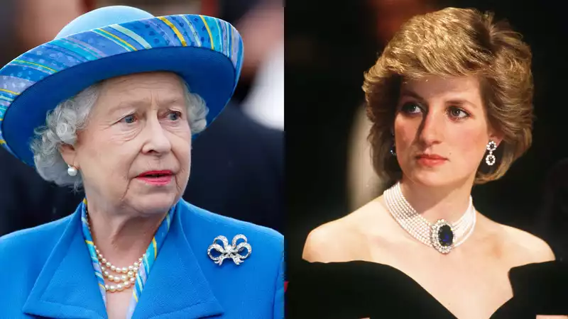 The Queen appeared on a video call wearing a brooch associated with Princess Diana.