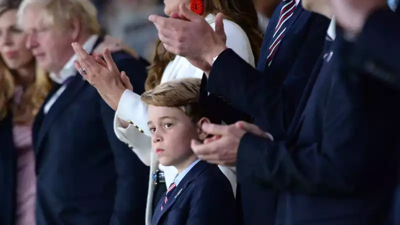 Prince George looked despondent when England was eliminated from the Euro 2020 finals