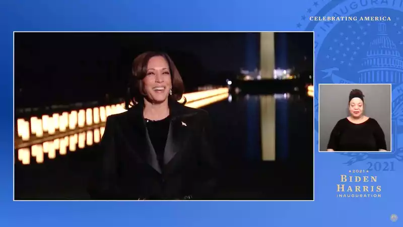 Kamala Harris wears all-black Sergio Hudson ensemble at inaugural concert