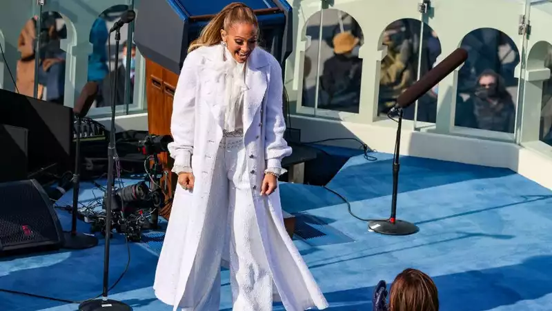 J.Lo Wears Not One, But Two Chanel Head-to-Toe Looks to Biden's Inauguration