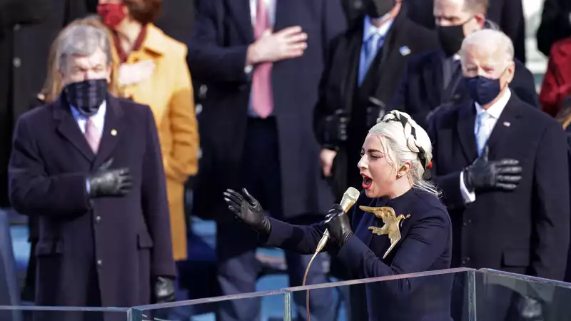 Lady Gaga gives stunning performance at Biden's inauguration