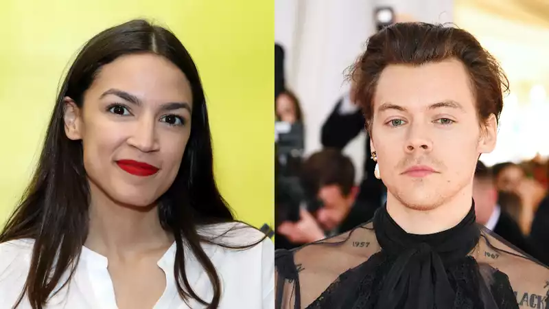 Alexandria Ocasio-Cortez Defends Harry Styles After Being Criticized for Dress