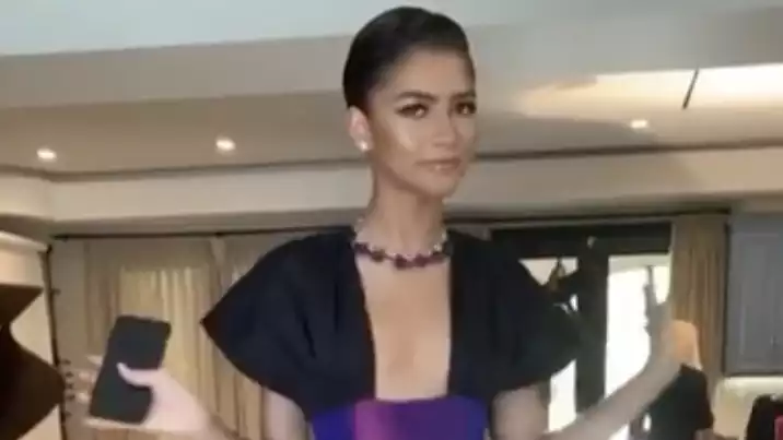 Zendaya wears two pieces instead of one on Emmy night