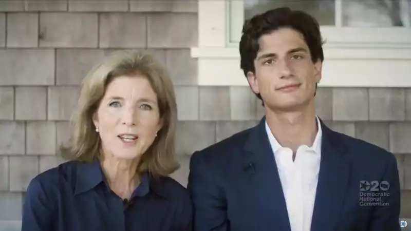 Jack Schlossberg as Uncle JFK Jr. at the Democratic National Convention