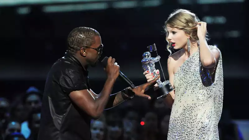 New Video Leaks of Kane West Asking Taylor Swift's Permission to Use His Name on "Famous"