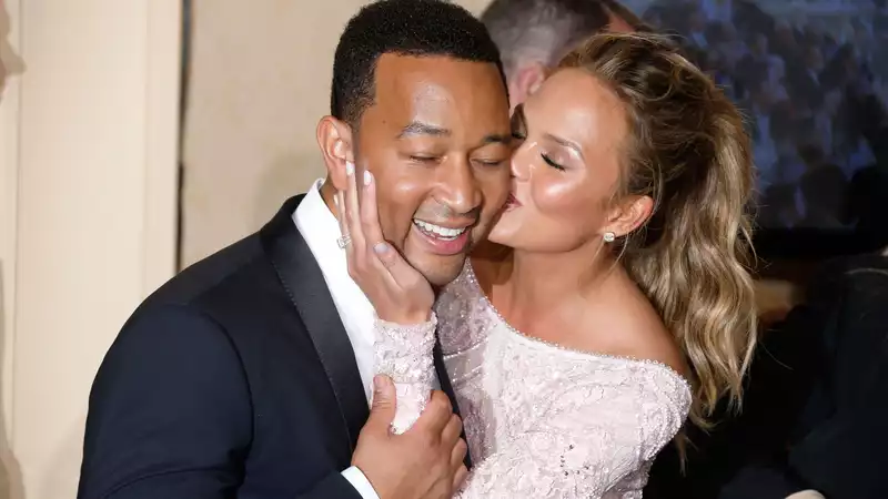 Chrissy Teigen gets emotional on Instagram about John Legend's new song.