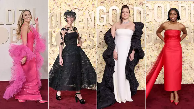 The Best Red Carpet Looks from the 2024 Golden Globe Awards Revealed in a Row