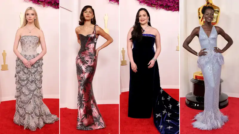 All the best red carpet looks from the 2024 Oscar.