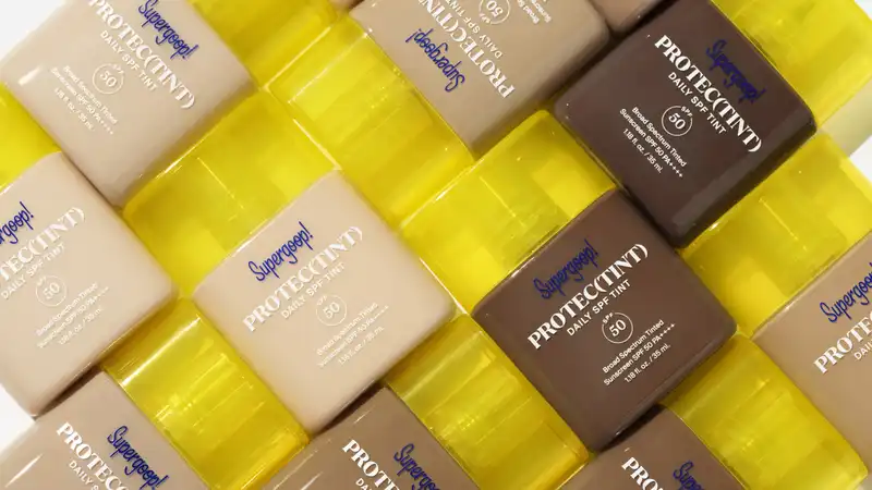 How do Supergoop?'s new colored SPF stack.