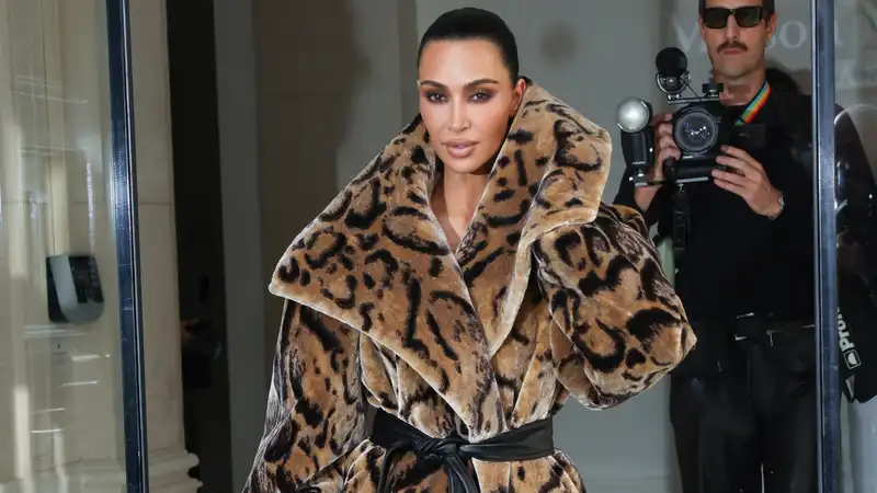 Luxury fur coats dominate celebrity style at Paris Fashion Week.