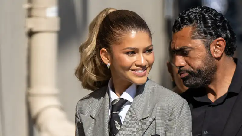 Zendaya transforms a vintage Ralph Lauren blazer into a mini dress