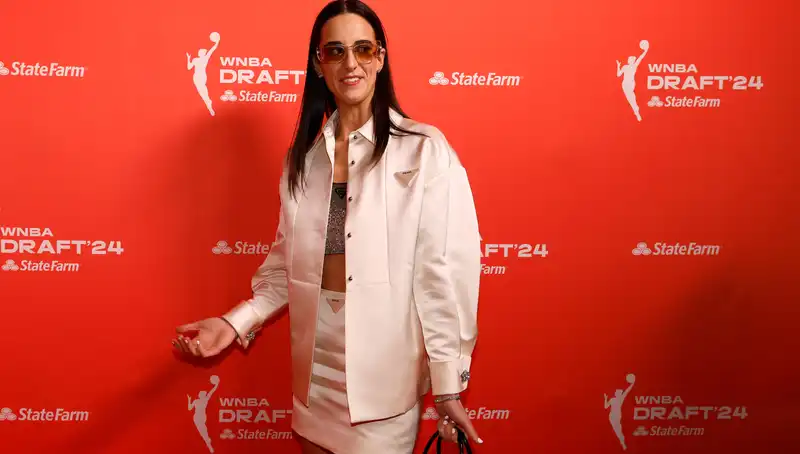 Caitlin Clark Dressed in Prada for the 2024 WNBA Draft