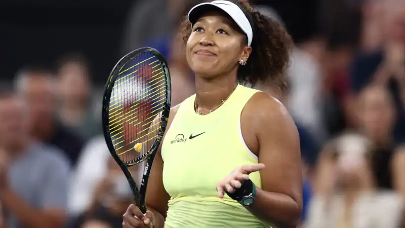 Naomi Osaka performs Zendaya impersonation after watching "Challengers" game.