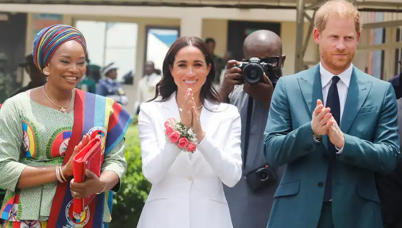 Meghan Markle's chic white suit is minimalism at its finest.