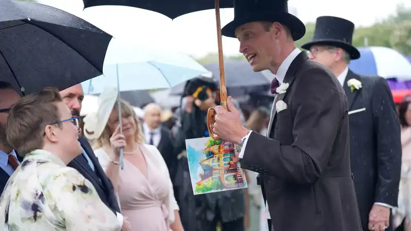 Prince William shares details about both his sons, Prince George and Prince Louis, at a garden party at Buckingham Palace