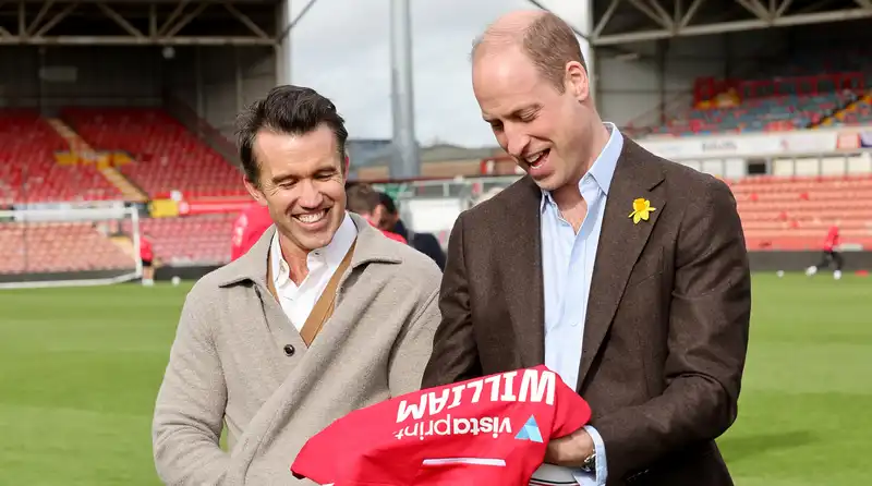 Prince William has a childhood connection with Ryan Reynolds and Rob McElhenny Lexham Football Club