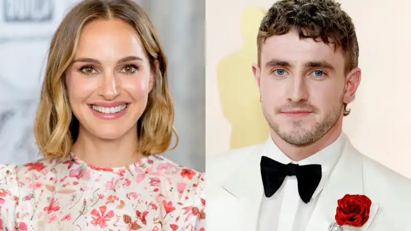 Natalie Portman and Paul Mezcal giggle, smoke, wear matching T-shirts in London