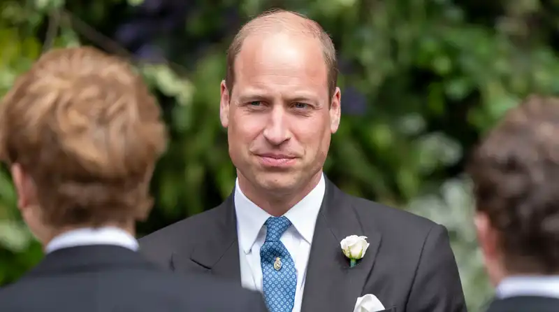 Prince William misses the wedding rehearsal of the Duke of Westminster and arrives in a separate sprinter van before the ceremony