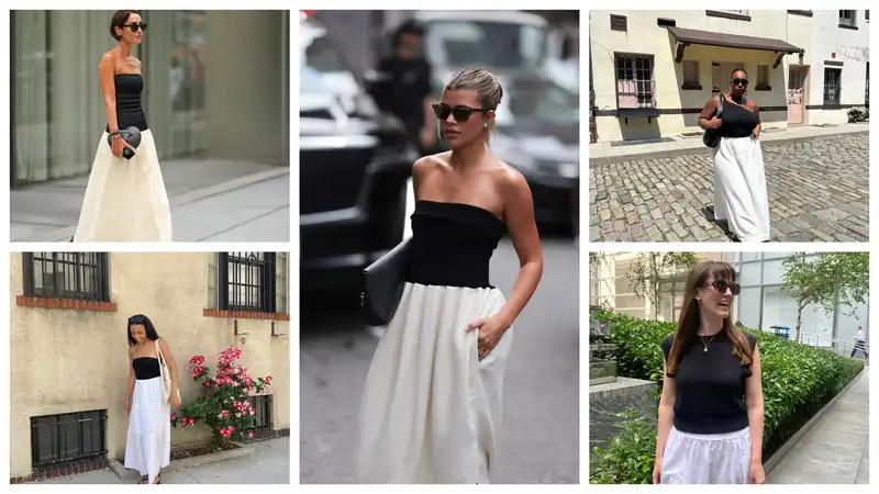 Is everyone wearing the same white skirt in summer?