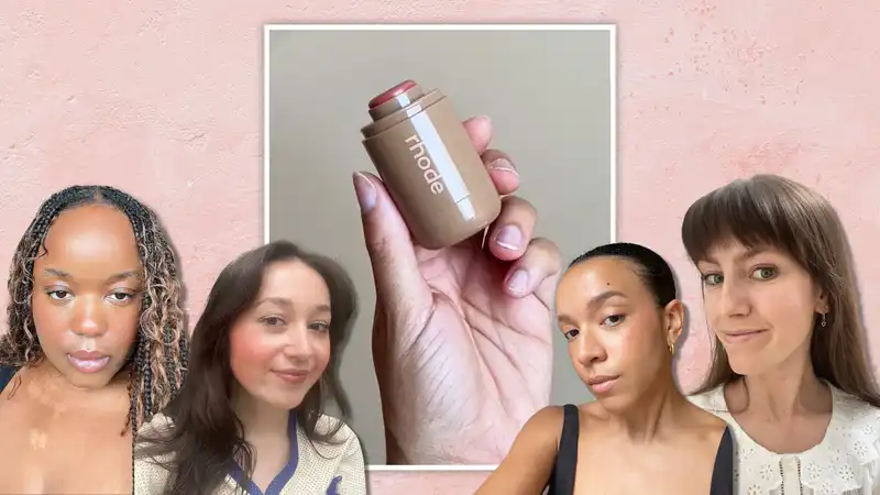 Rohde's first blush is finally available, and the "Marie Claire" editorial team first tests all six colors.