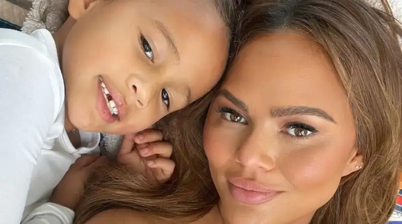 Chrissy Teigen shares emotional Moment with Daughter Luna at Abortion Rights event