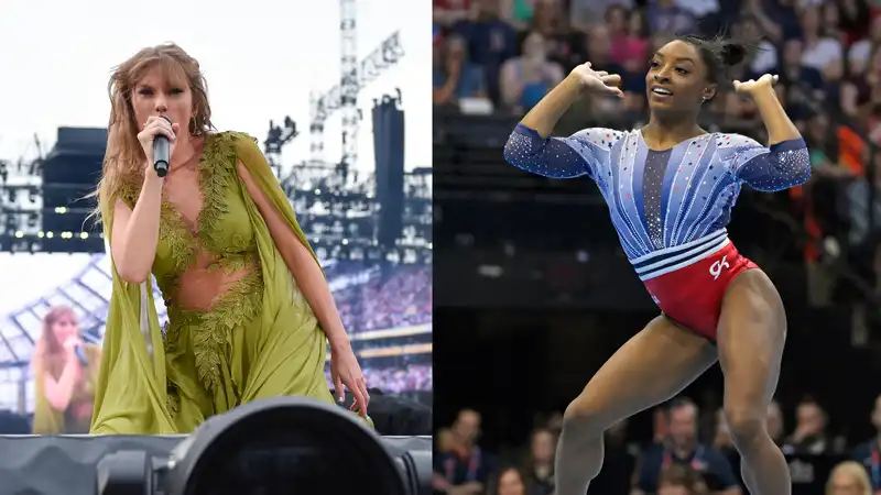 Taylor Swift reacts to Simone Biles' use of her song at the Olympic trials.