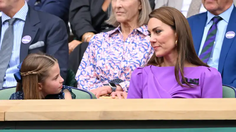 Princess Charlotte's adorable reaction to her mother, Princess Kate, receiving a standing ovation at Wimbledon.