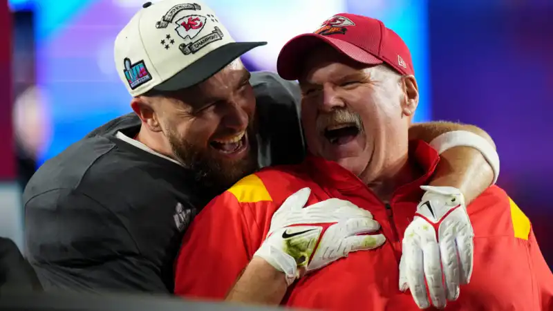 Chiefs Director Andy Reid Says Travis Kelce Could Be 'Waterboy' at Taylor Swift Concert