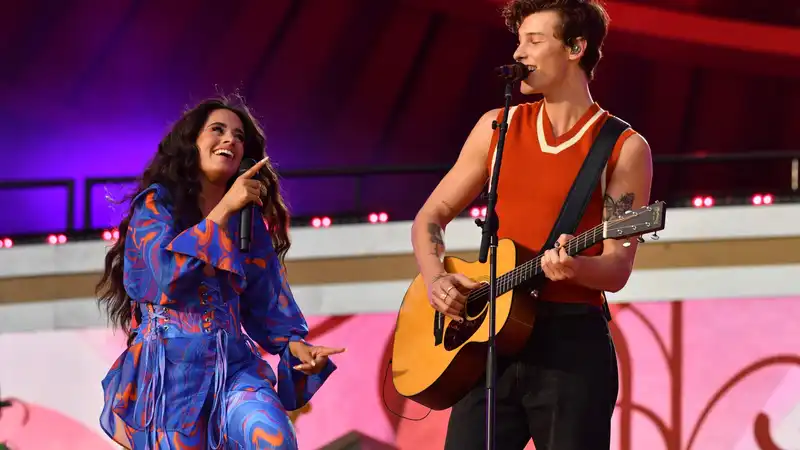 Camila Cabello and Shawn Mendes are spotted at the Copa America final.