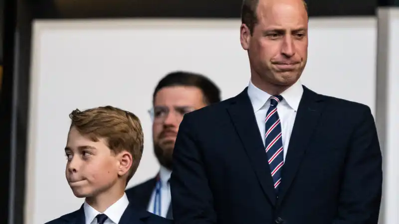 Prince William, who watched the Euro final with Prince George, sends a heartfelt message to the defeated England team.