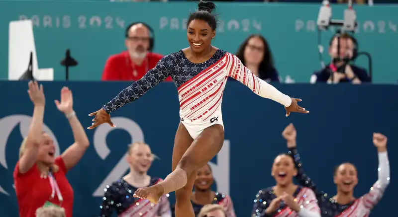 Simone Biles and U.S. Team Win Gold in Women's Gymnastics