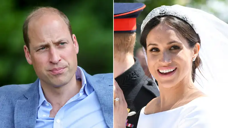 Prince William 'Worried' About Meghan Markle Wearing Princess Diana's Jewelry at Royal Wedding