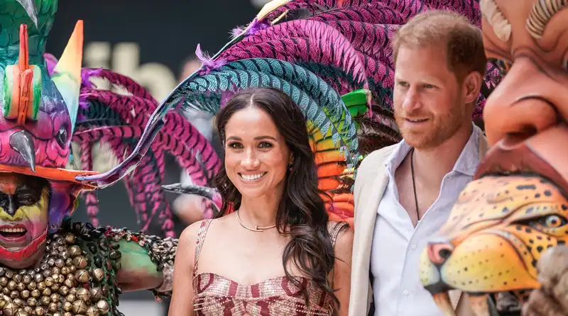 Prince Harry and Meghan Markle speak Spanish while visiting Colombian kindergartners