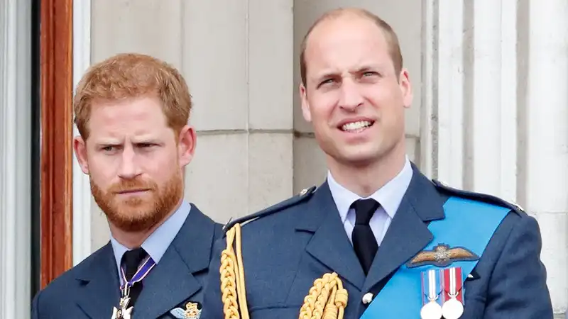 Prince Harry and Prince William make a surprise appearance at their uncle's funeral