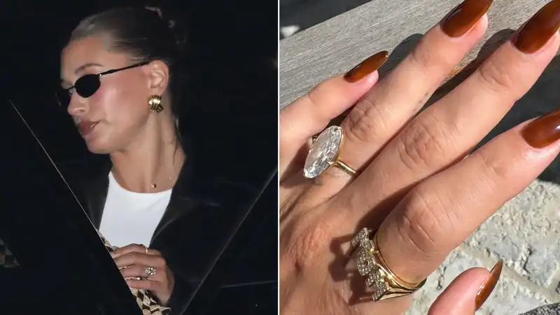 Haley Bieber Enters the “Mom” Jewelry Era with New Diamond Ring