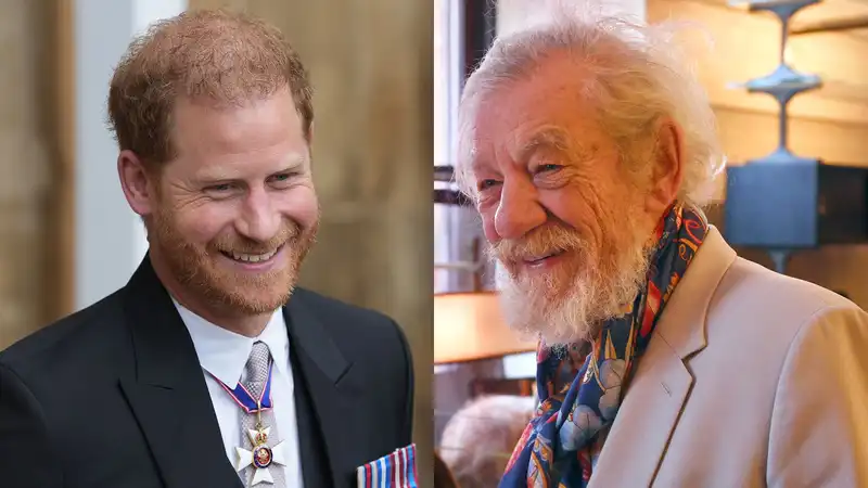 Sir Ian McKellen says he is “definitely” on Prince Harry's side in the feud