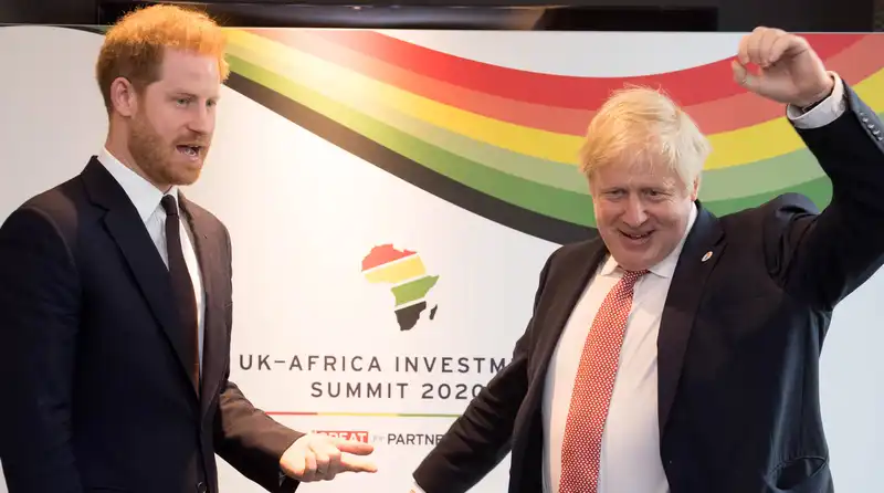 Former Prime Minister Boris Johnson exchanged a “manly pep talk” with Prince Harry in a secret meeting before leaving the U.K.