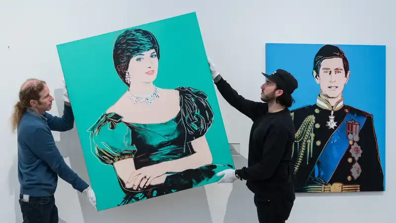 Rare Andy Warhol painting of Princess Diana and Prince Charles could fetch more than $2 million at auction