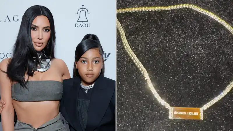 Why Kim Kardashian's 44th birthday present from North West was inscribed with the word “toilet”