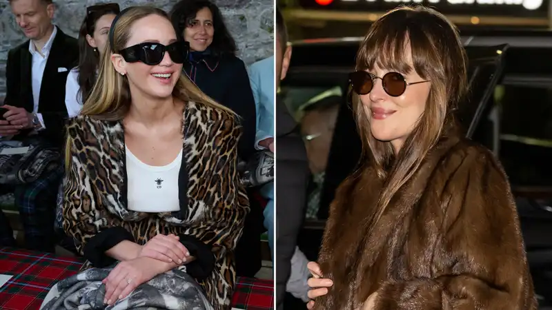 Jennifer Lawrence and Dakota Johnson show off their bromance in a hot girl walk.