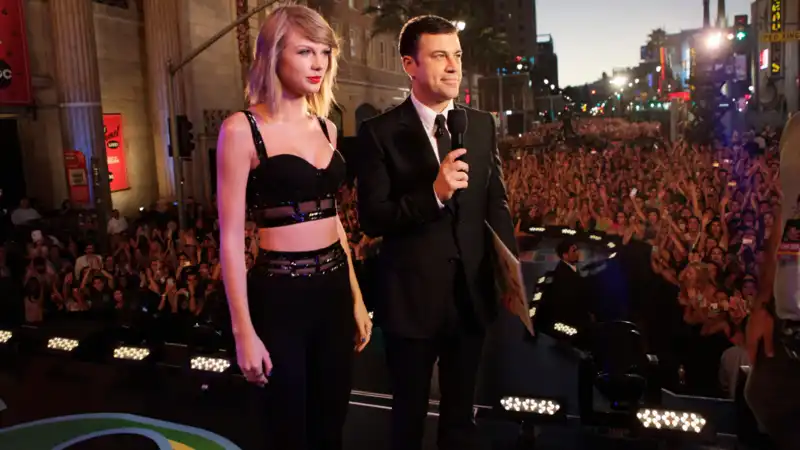 Jimmy Kimmel jokes that he wants Donald Trump to “share a cell with Taylor Swift”