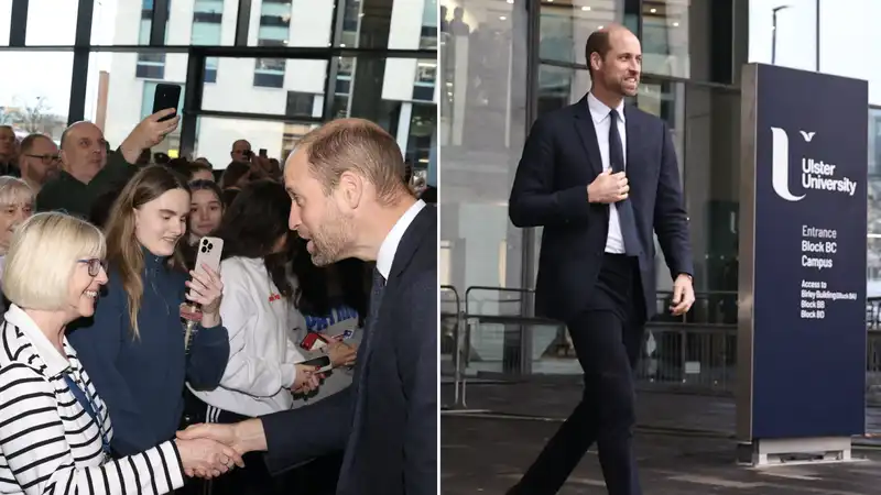 Prince William was booed by protesters at ulster university in belfast