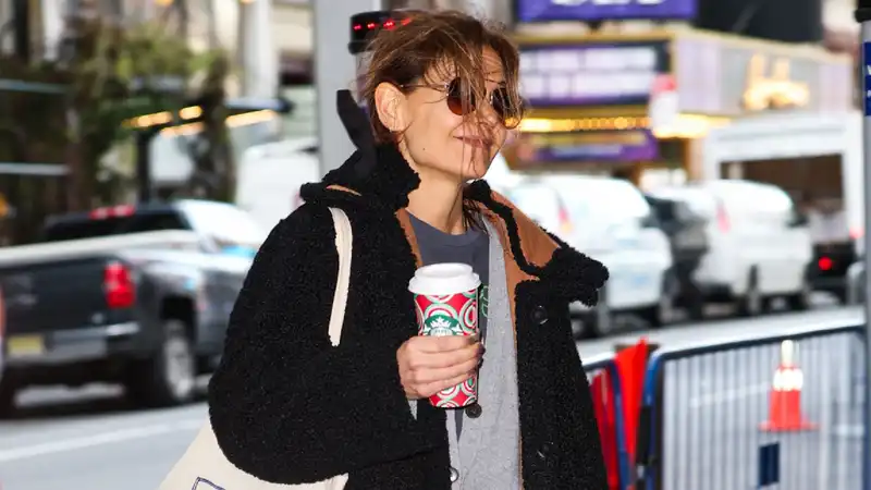 Katie Holmes pulls daytime pajama dressing with help from her timeless Gucci loafers