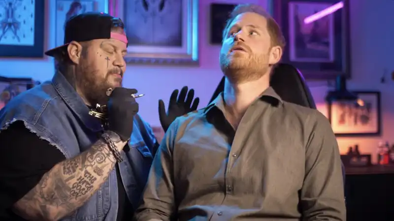 Prince Harry gets a bad tattoo by Jelly Roll in a hilarious new Invictus game video: "Oh, Sh*t!'