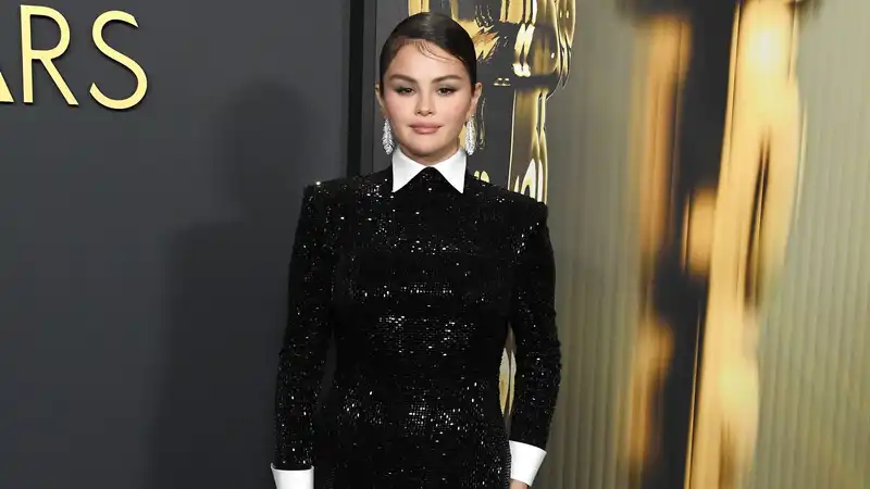 Selena Gomez delivers Wednesday Adams Goth Glamour at the 2024 Governors Awards Red Carpet