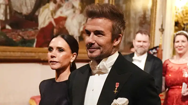 David and Victoria Beckham crash the ultimate royal gathering at their first Buckingham Palace state banquet